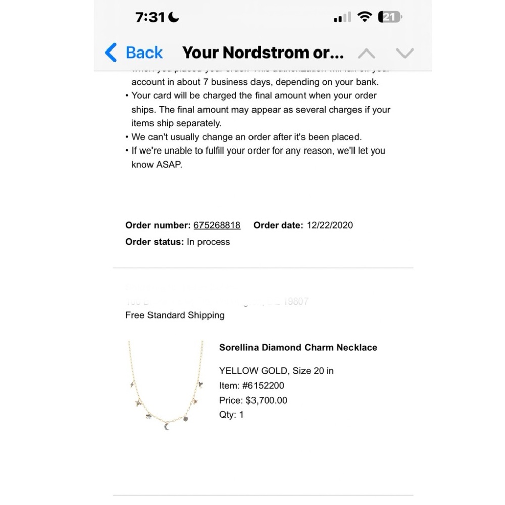 Yellow Gold Diamond Necklace
